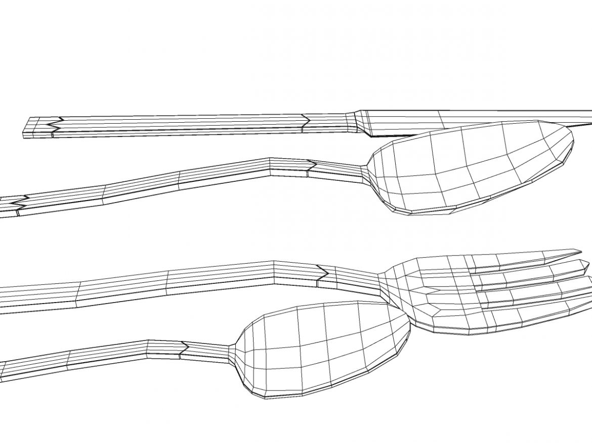 cutlery 3d model 3ds max fbx c4d ma mb obj 158970