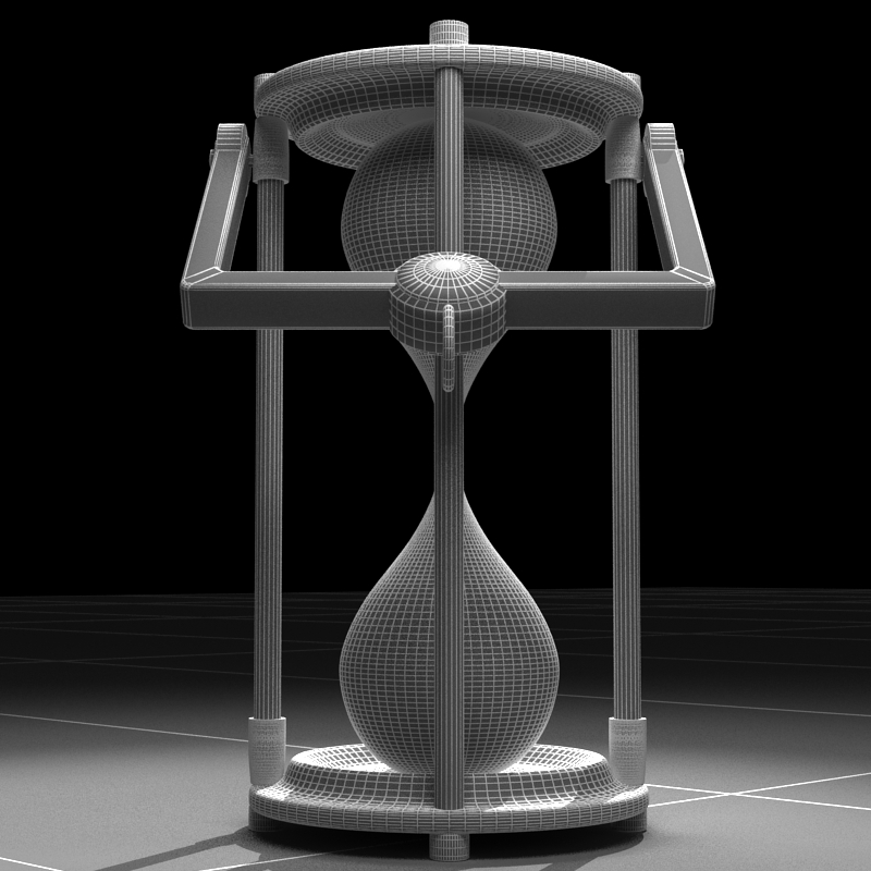 hourglass 3d model 3ds max c4d obj 119519