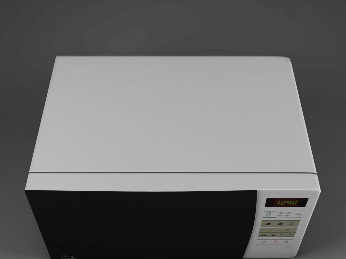 microwave 3d model 3ds max fbx ma mb obj 158922