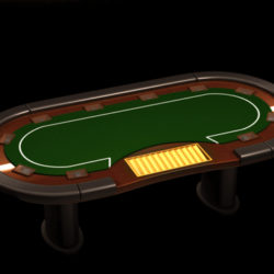 poker media table 3d model 3ds max c4d lwo ma mb obj 127820