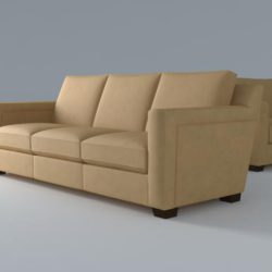 sofa 3 seat 3d model 3ds max dxf fbx jpeg jpg obj 115106