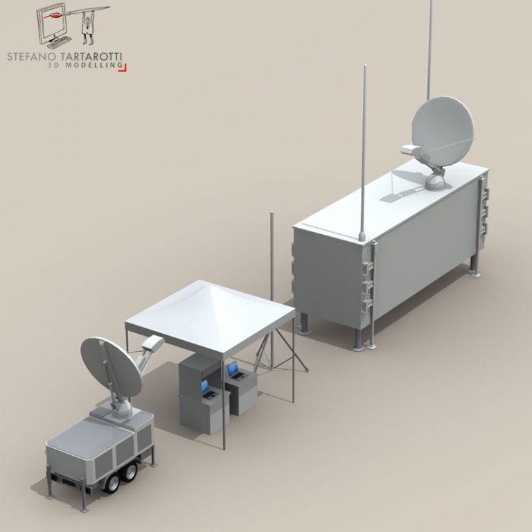 UAV Ground Control Stations 3D Model FlatPyramid