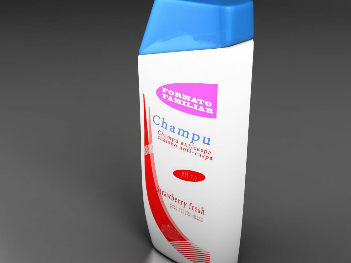 shampoo 3d model 3ds max fbx ma mb obj 158360