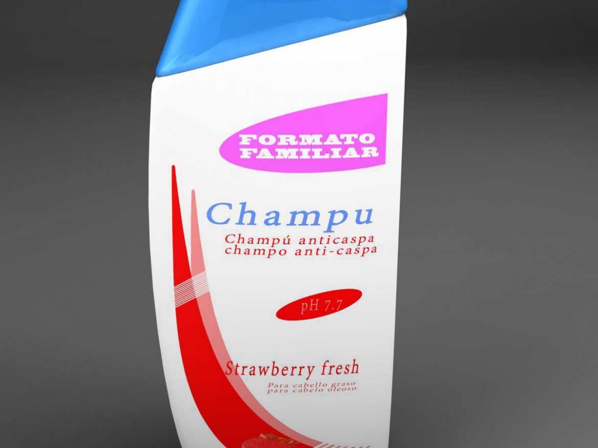shampoo 3d model 3ds max fbx ma mb obj 158361
