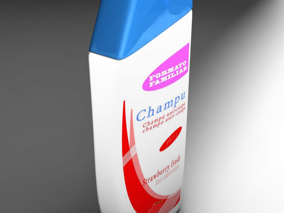 shampoo 3d model 3ds max fbx ma mb obj 158365