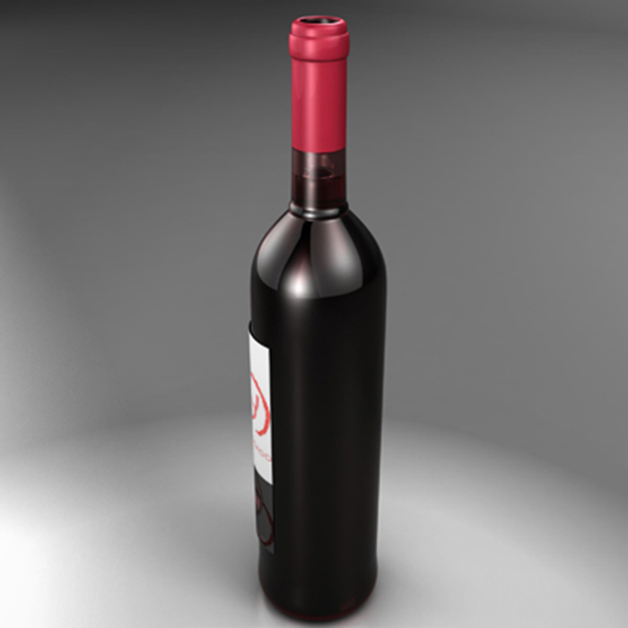 wine bottle 3d model 3ds fbx ma mb obj 155676