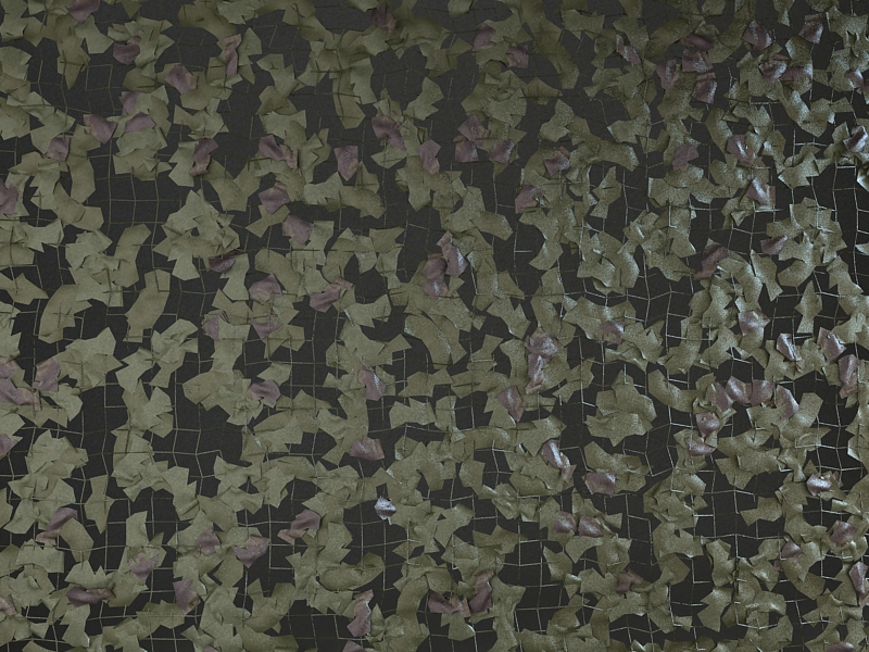 Camouflage Net 3D Model FlatPyramid