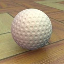 golfball 3d model 3ds max lwo hrc xsi obj 110959