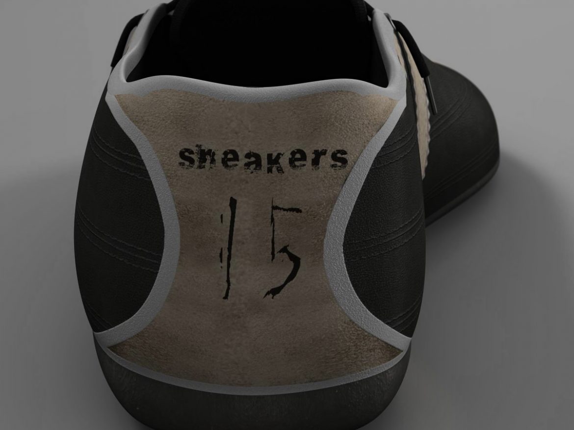 sneakers 3d model 3ds max fbx c4d ma mb obj 160387