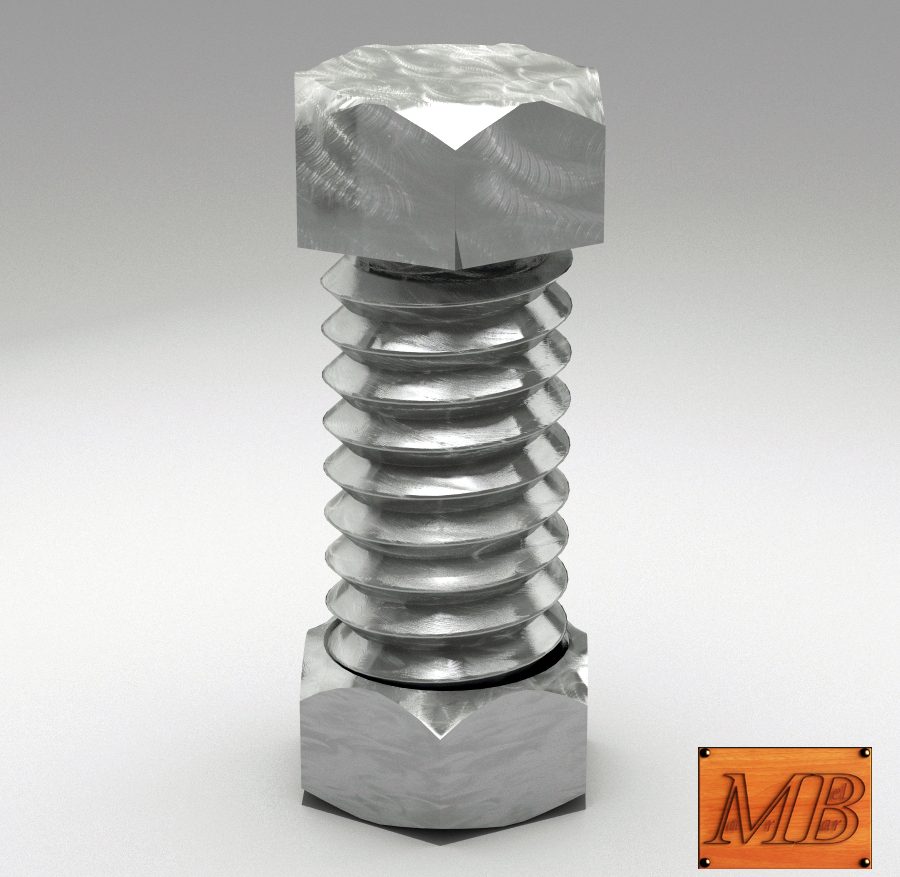 bolt and nut animated 3d model 3ds max fbx c4d dae  obj 157411