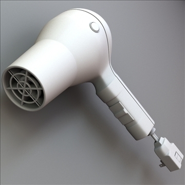 hair dryer and curling iron collection 3d model 3ds max lwo obj 104494