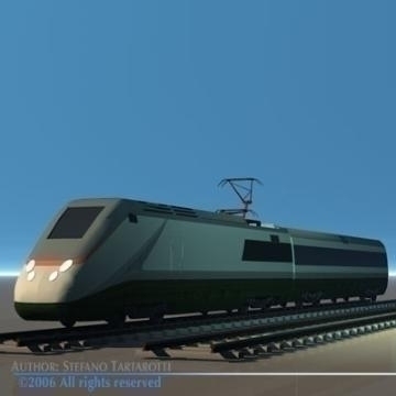 etr500 high speed train 3d model 3ds dxf obj other 78338
