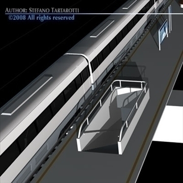 high speed train 3d model 3ds dxf c4d obj 88268