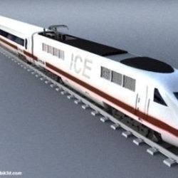 ice train 3d model 3ds lwo 77936