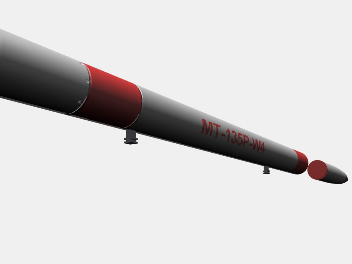 japanese mt-135 rocket 3d model 3ds dxf fbx blend cob dae x  obj 158753
