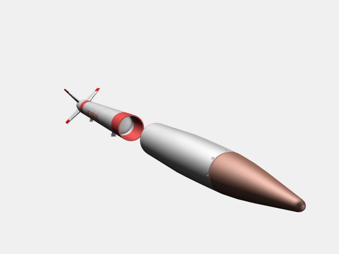 japanese mt-135 rocket 3d model 3ds dxf fbx blend cob dae x  obj 158755
