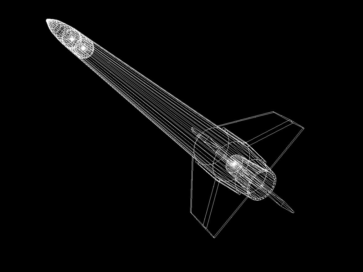 us arcas sounding rocket v2 3d model 3ds dxf fbx blend cob dae x other obj 157922