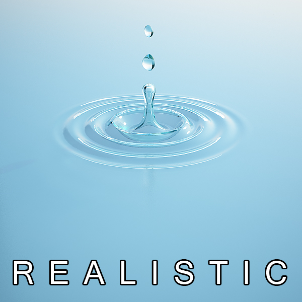 Water Drop and Splash 3D Model Buy Water Drop and Splash 3D Model