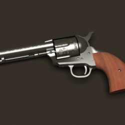 colt revolver 3d model 3ds max fbx obj 147025