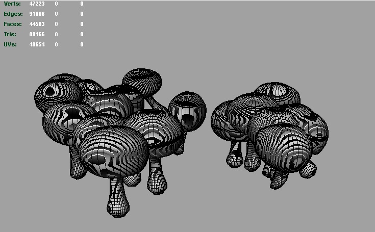 mica mushrooms 3d model 3ds fbx c4d lwo ma mb hrc xsi obj 123964