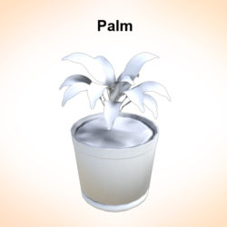 palm vase 3d model 3ds fbx c4d lwo ma mb hrc xsi obj 123965
