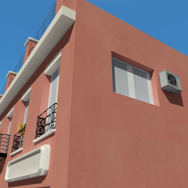 photorealistic low poly building 12 3d model 3ds max obj 149383