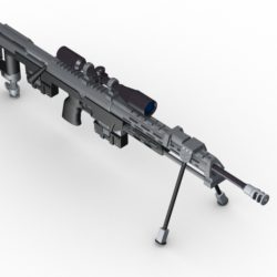 amp dsr 1 sniper rifle 3d model 3ds max fbx obj 147038
