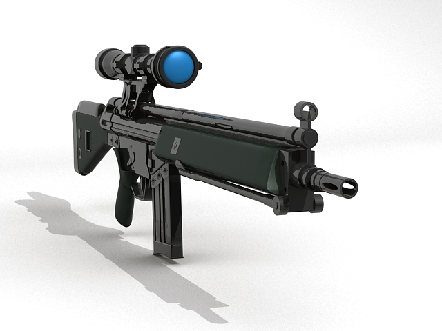 g3 assault rifle 3d model 3ds max fbx obj 123540