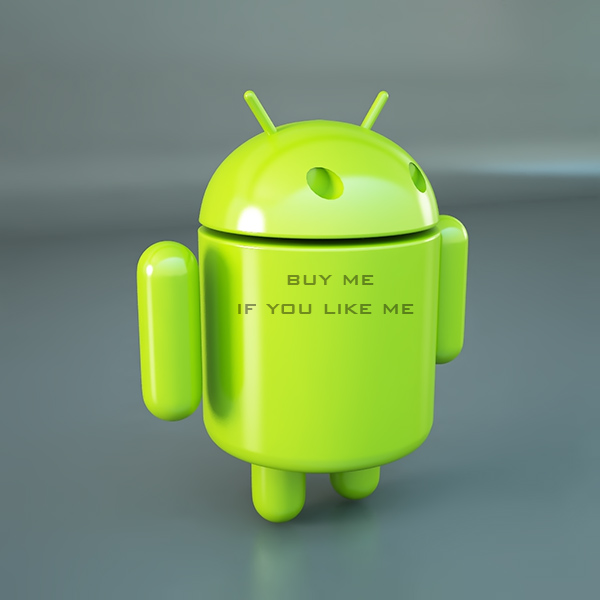 official google android os logo mascot 3d model 3ds max dxf fbx c4d lwo ma mb other obj 118522
