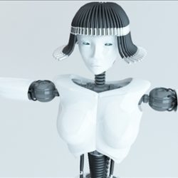 robot female 3d model max 100242