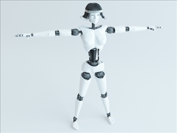 robot female 3d model max 100243