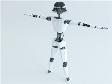 robot female 3d model max 100244
