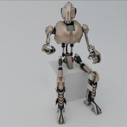 robot tr200 3d model 3ds max fbx obj 107592