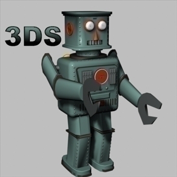 tin robot 3 3d model 3ds 94373