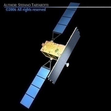 cosmo-skymed satellite 3d model 3ds dxf c4d obj 82441