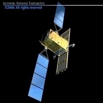 cosmo-skymed satellite 3d model 3ds dxf c4d obj 82442