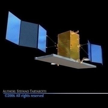 radar satellite 3d model 3ds dxf c4d obj 81996