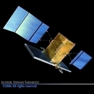 radar satellite 3d model 3ds dxf c4d obj 82001