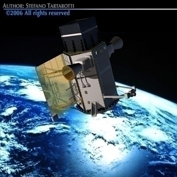 scientific research satellite 3d model 3ds dxf c4d obj 82010