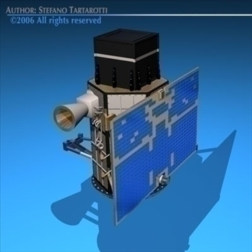 scientific research satellite 3d model 3ds dxf c4d obj 82011