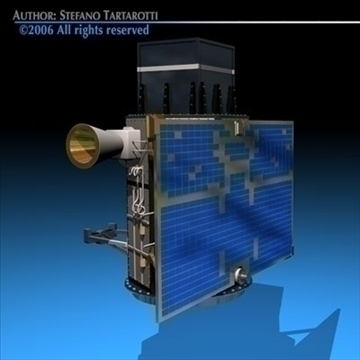 scientific research satellite 3d model 3ds dxf c4d obj 82013