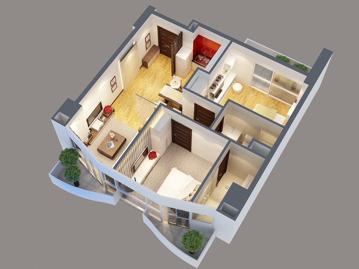 detailed interior apartment 3d model max 159039