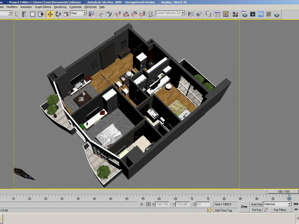 detailed interior apartment 3d model max 159050