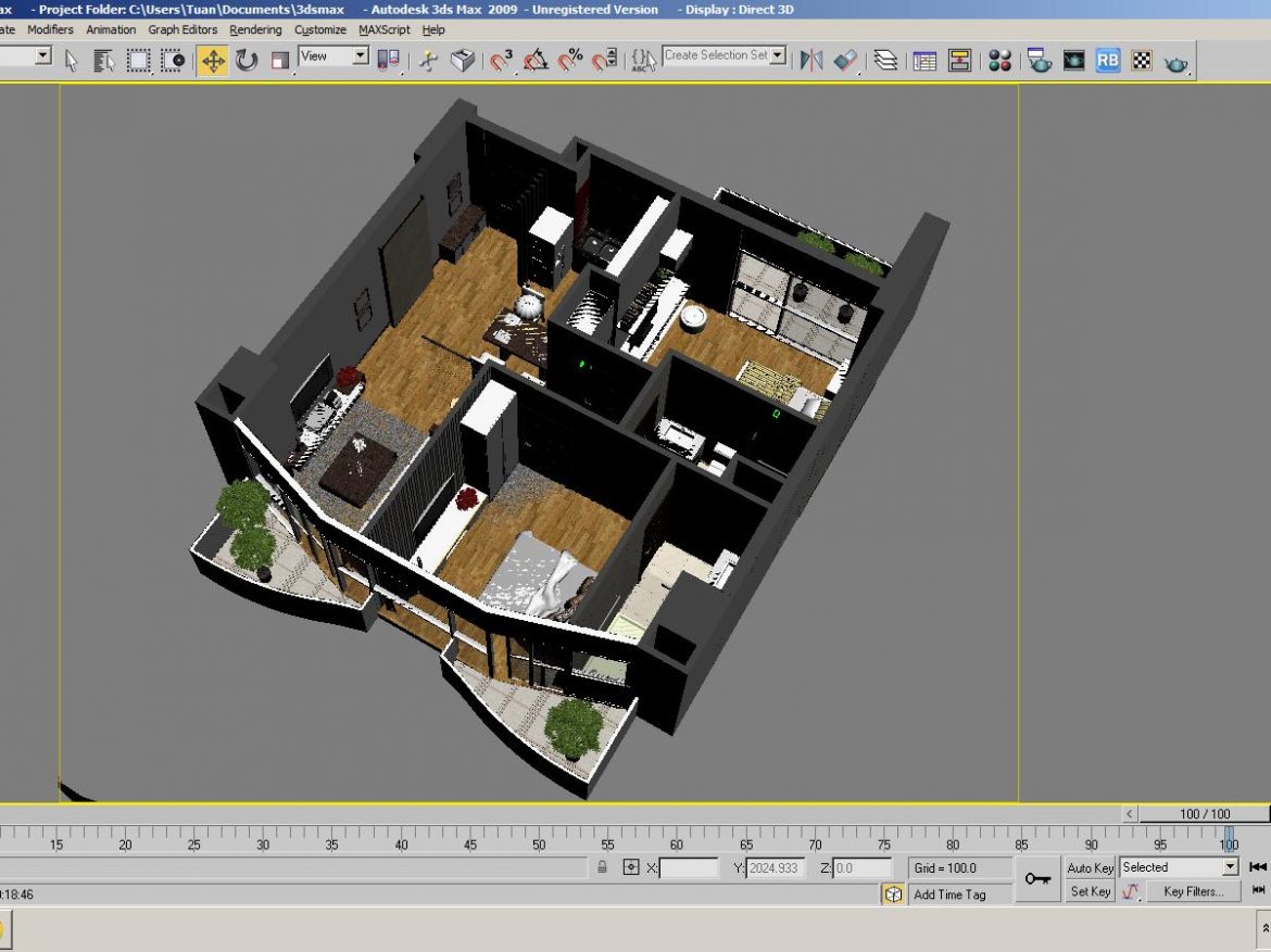 detailed interior apartment 3d model max 159051