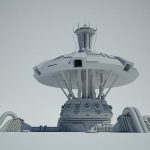 Futuristic Sci Fi Building 4 3d Model Flatpyramid