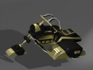 Hover Bike 3d Model Flatpyramid