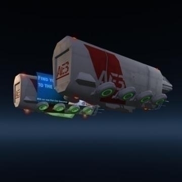 sci-fi truck 3d model 3ds other obj 77753