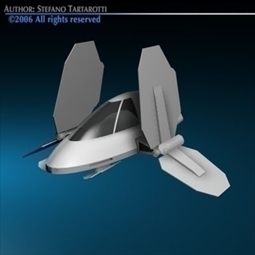 small spaceship 3d model 3ds 79400