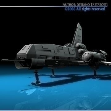 space fighter 3d model 3ds dxf c4d obj 77433