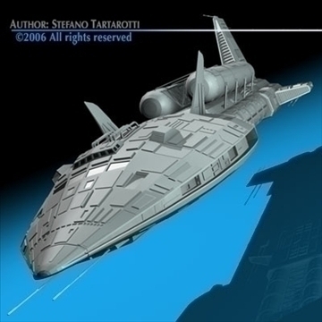 Spaceship 3 3d Model Flatpyramid
